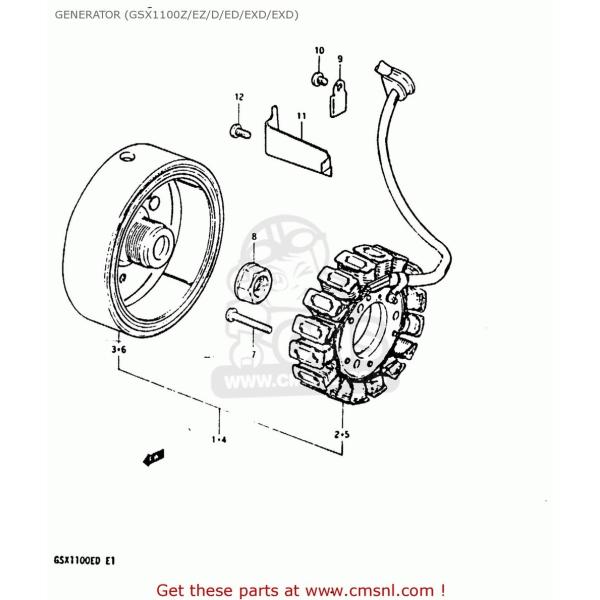 CMS �V�[�G���G�X (31401-09300) STATOR ASSEMBLY GS1100E 1982 (Z) USA (E03) 1983 (D) GS1100ES SUZUKI �X�Y�L ���M�����[�^�[�E���N�`�t�@�C�� �d���n
