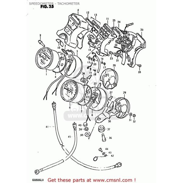 CMS V[GGX (34210-45360) TACHOMETER GS1000 1980 (T) USA (E03) 1981 (X) GS1100LT GS850GL SUZUKI XYL ^R[^[ [^[ECWP[^[֌W