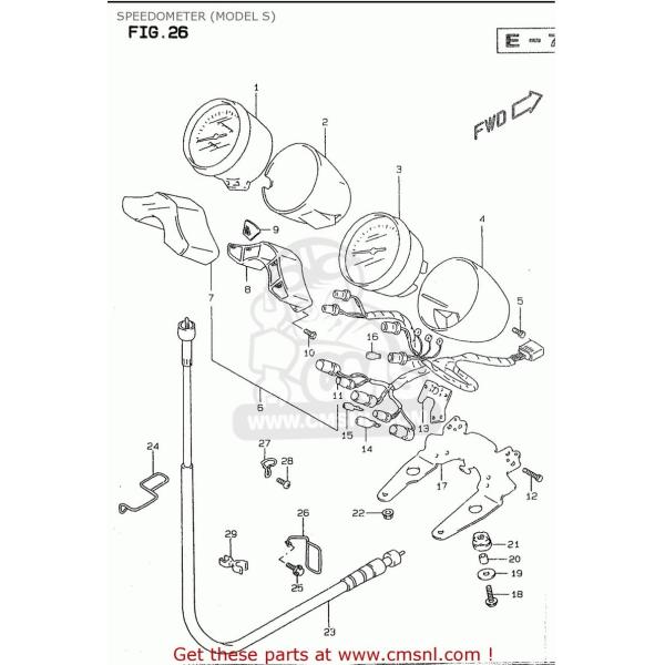 CMS V[GGX (34110-26E21) SPEEDOMETER (MILE^KILO) SUZUKI XYL Xs[h[^[ [^[ECWP[^[֌W dn