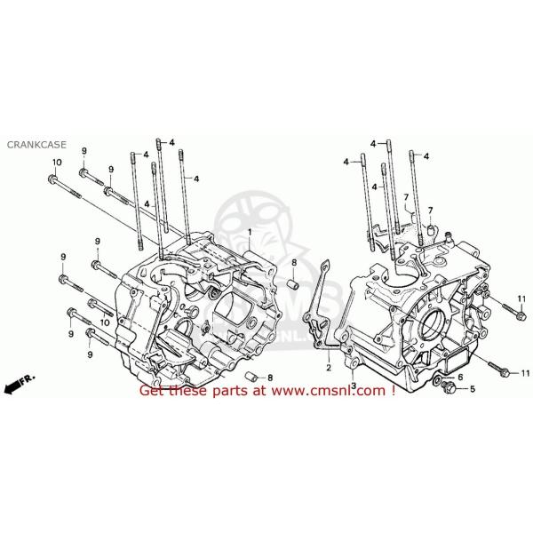 CMS V[GGX CRANKCASE COMP.CR HONDA z_ ̑GWp[cIvVECi GWp[c GW
