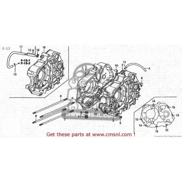 CMS V[GGX CRANK CASE COMPCL (JDM) C50CM C50D C50S C50ST (5) JAPAN AA01-150 (7) AA01-160 HONDA z_ ̑GWp[cIvVECi