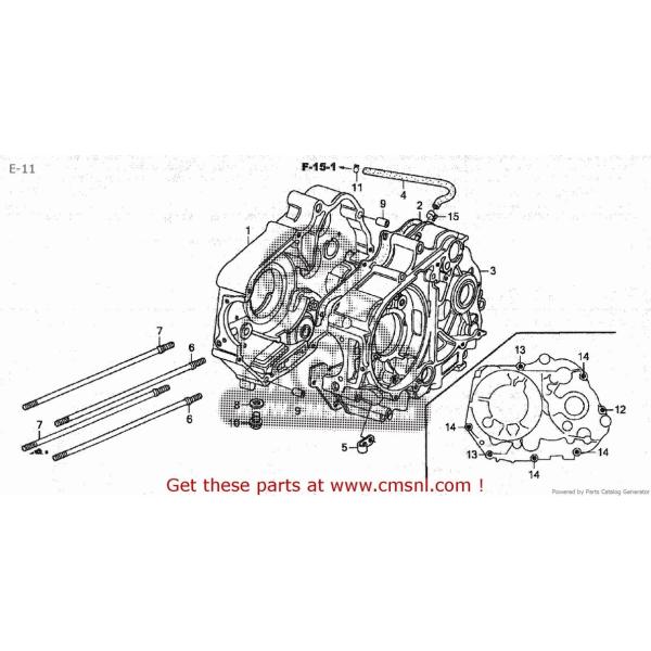 CMS V[GGX CRANK CASE COMPCL (JDM) C50BN (2) AA01-130 JAPAN (5) AA01-150 (7) AA01-160 HONDA z_ ̑GWp[cIvVECi
