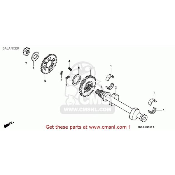 CMS V[GGX (13410-MY5-601) SHAFT COMP.CBALAN HONDA z_ ̑GWp[cIvVECi GWp[c GW