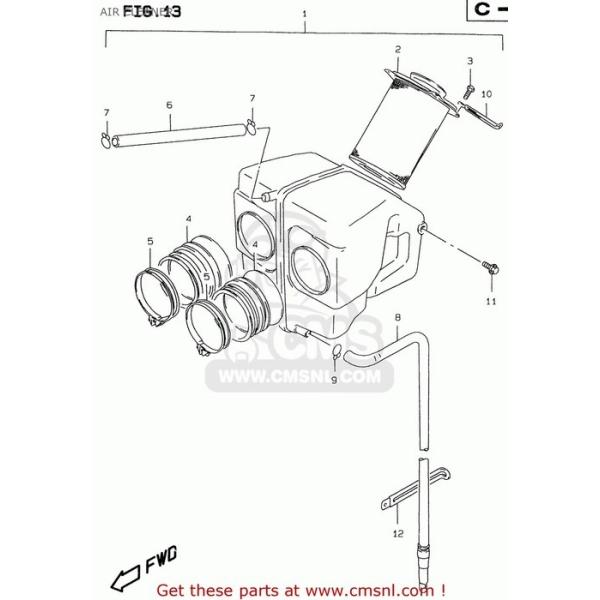 CMS V[GGX (1370001D61) CLEANER ASSYCA GS500E 1997 (V) (E02 E04 E22 E24 E25 E34 E37) 1998 (W) E18 1999 (X) 2000 (Y) GS500EU (E04 E39) zC֘A