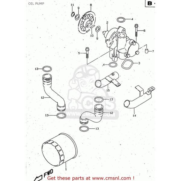 CMS V[GGX (1640006B31) PUMP ASSYCOIL GSF600S BANDIT 2000 (Y) USA (E03) 2001 (K1) 2002 (K2) 2003 (K3) SUZUKI XYL IC|v GW