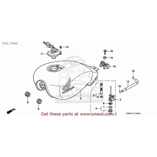 CMS �V�[�G���G�X (17520-KBG-751ZE) SET ILLUST*TYPE1* CB250 1999 (X) MEXICO / MPH HONDA �z���_ �K�\�����^���N �^���N�֘A �O��