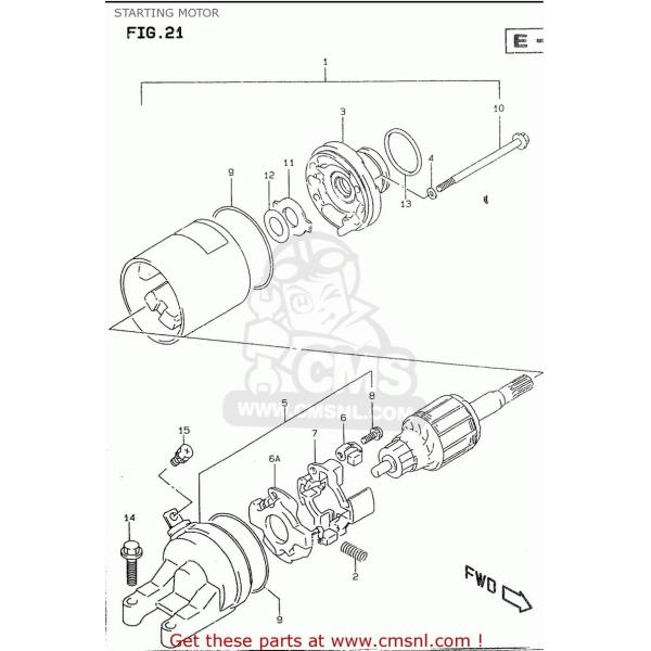 CMS V[GGX (3110008F00) MOTOR ASSEMBLYCSTARTING SUZUKI XYL X^[^[[^[ dn