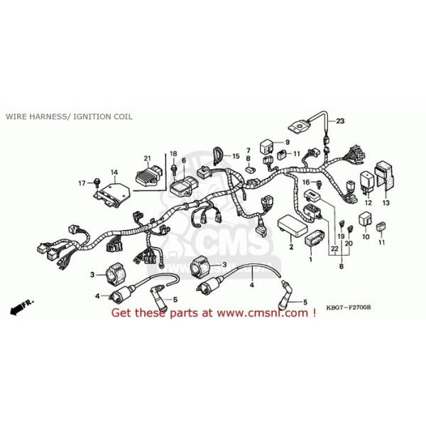 CMS �V�[�G���G�X HARNESS WIRE CB250 1998 (W) HONG KONG HONDA �z���_ ���C���n�[�l�X �X�C�b�`�E�n�[�l�X�֌W �d���n