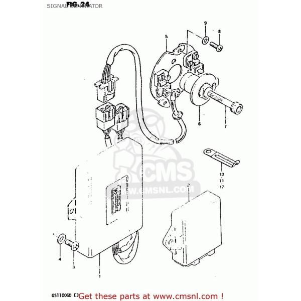 CMS �V�[�G���G�X (33110493A0) GENERATOR ASSEMBLY�CSIGNAL GS1100G 1982 (Z) GENERAL EXPORT (E01) 1983 (D) GS1100GK SUZUKI �X�Y�L �_�Όn �G���W��