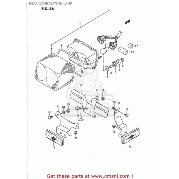 CMS V[GGX (35710-01D11) LAMP ASSEMBLYCREAR COMBINATION SUZUKI XYL e[v Η dn