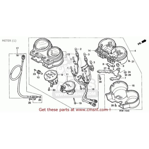CMS V[GGX METER ASSY.CCOMB CB500 1996 (T) ENGLAND 1997 (V) 1998 (W) 1999 (X) HONDA z_ Xs[h[^[ [^[ECWP[^[֌W