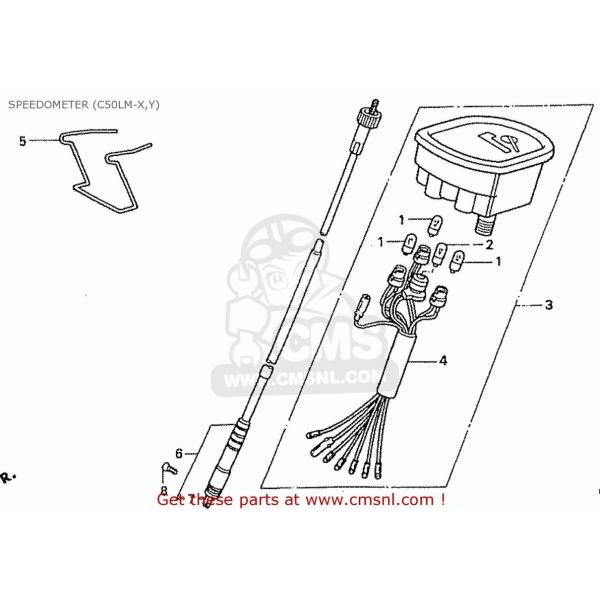CMS V[GGX SPEEDOMETER ASSY. C50LM LITTLE CUB (X) JAPAN (Y) HONDA z_ Xs[h[^[ [^[ECWP[^[֌W dn
