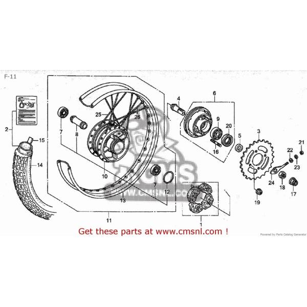 CMS V[GGX WHEEL SUB ASSYCRR (JDM) C50CM C50D C50S (8) JAPAN AA01-170 C50ST (7) AA01-160 HONDA z_ ̑zC[IvVECi