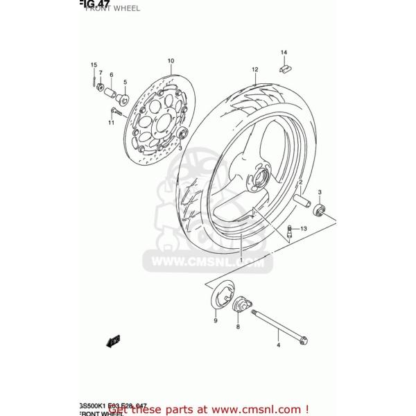 CMS �V�[�G���G�X DISC�CFR BRAKE�CR GS500 2001 (K1) USA (E03) 2002 (K2) SUZUKI �X�Y�L �u���[�L�f�B�X�N���[�^�[ �u���[�L