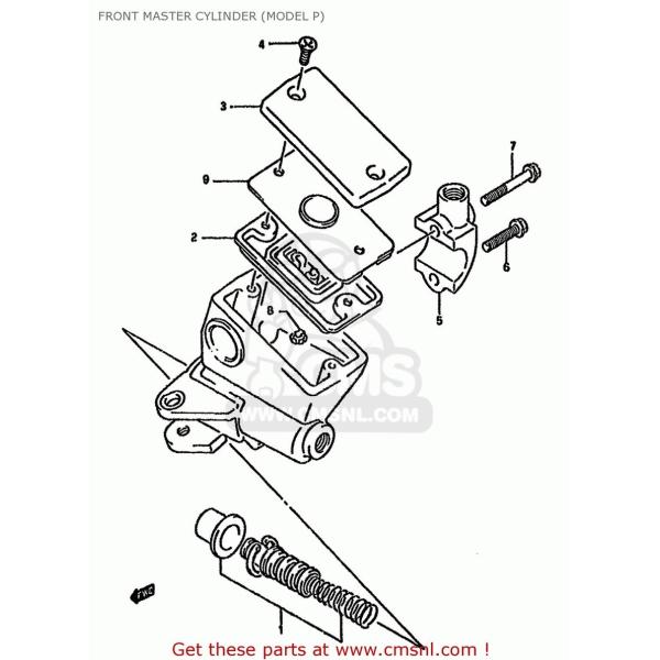 CMS V[GGX CYLINDER ASSYCFR MASTER GSF400 1991 (M) (E02 E04 E16 E21 E22 E24 E25 E34 E53) 1992 (N) E30 1993 (P) SUZUKI XYL u[L