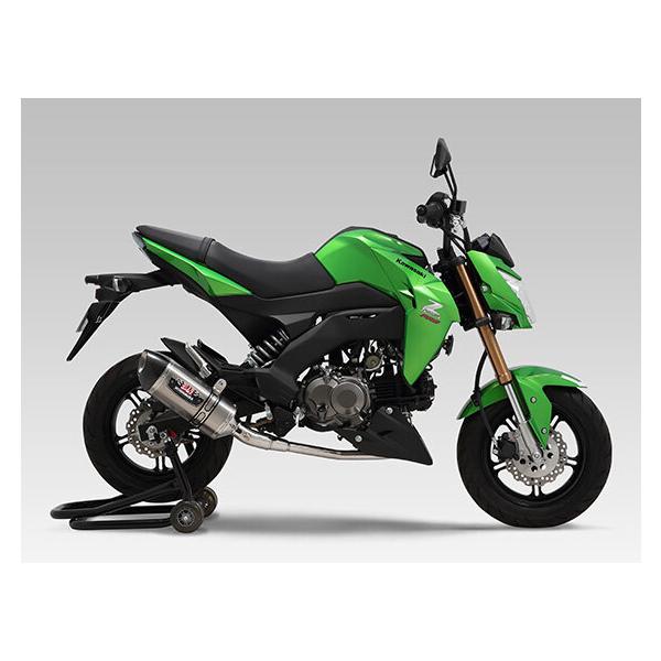 Kawasaki Z125PRO用　ヨシムラR-77S ヨシムラ（YOSHIMURA） 機械曲R-77S サイクロン カーボンエンド EXPORT