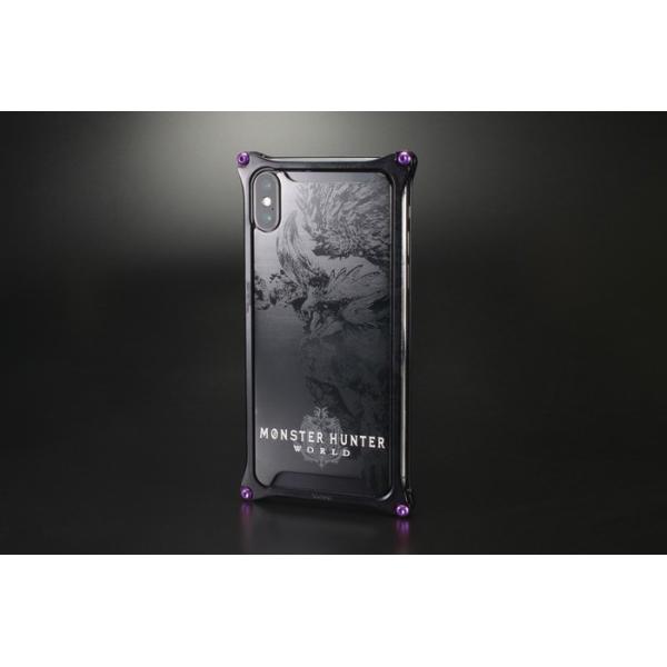 GILD design ギルドデザイン MONSTER HUNTER：WORLD Solidbumper for iPhoneX カラー：ネルギガンテ ブラック スマートフォンケース 電子機器類