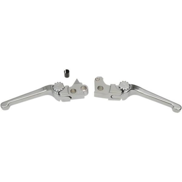 POWERSTANDS RACING p[X^Y[VO LEVER SET HD PSR ANTHEM COLORFNatural (Chrome FINISH) [0610-2039] HARLEY-DAVIDSON n[[_rbh\