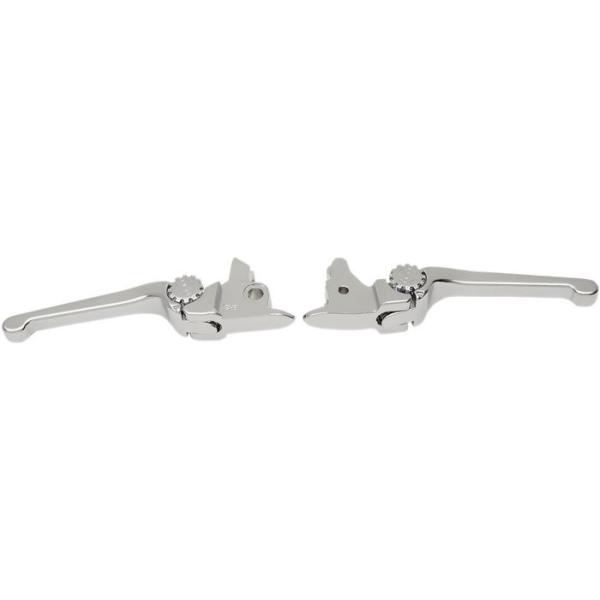 POWERSTANDS RACING p[X^Y[VO LEVER SET HD PSR ANTHEM COLORFNatural (Chrome FINISH) [0610-2042] HARLEY-DAVIDSON n[[_rbh\