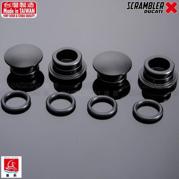 GarageSaiL K[WZC t[pA~vO COLORFANODIZED BLACK SCRAMBLER ICON CLASSIC DUCATI hDJeB O