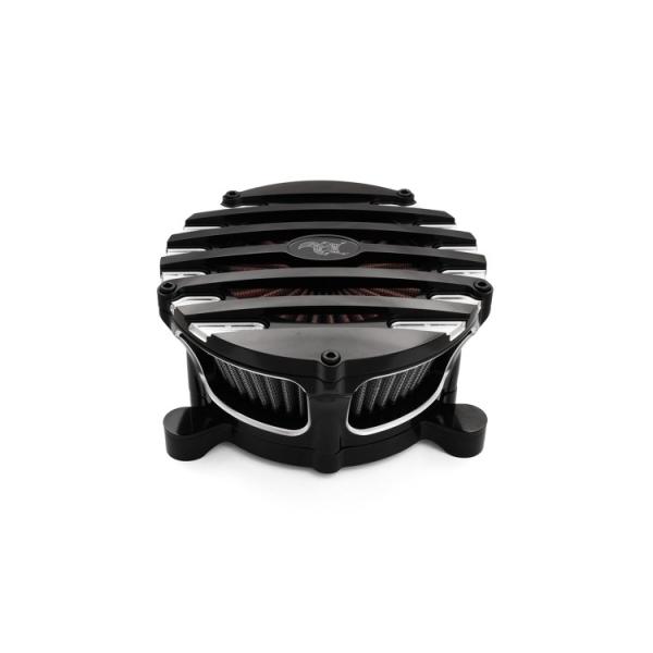 Ken�fs factory �P���Y�t�@�N�g���[ �G�A�[�N���[�i�[ Reverse Cone Ribbed �J���[�F�u���b�N Milwaukee Eight HARLEY-DAVIDSON �n�[���[�_�r�b�h�\�� �z�C�֘A