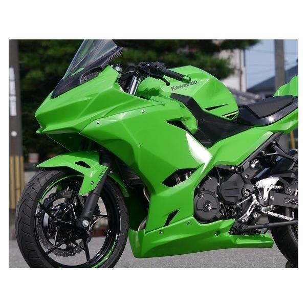 Ninja250R サイドカウル グリーン 左のみ トリックスター / ZX-25R/ZX-4R(24-26) ハーフサイドカウル
