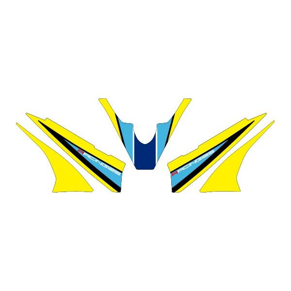 MDF �G���f�B�[�G�t ��p�O���t�B�b�N �A�^�b�J�[���f�� �^�C�v�F���A�t�F���_�[ / �J���[�^�C�v�F�u���[�^�C�v GSX-R125 SUZUKI �X�Y�L �X�e�b�J�[�E�f�J�[��
