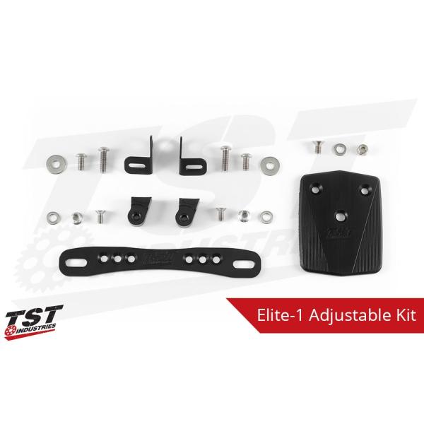 TST �e�B�[�G�X�e�B�[ �t�F���_�[���X�L�b�g SELECT LICENSE PLATE BRACKET TYPE�FElite-1 Adjustable Ninja650 2017-2018 Z650 KAWASAKI �J���T�L �O��