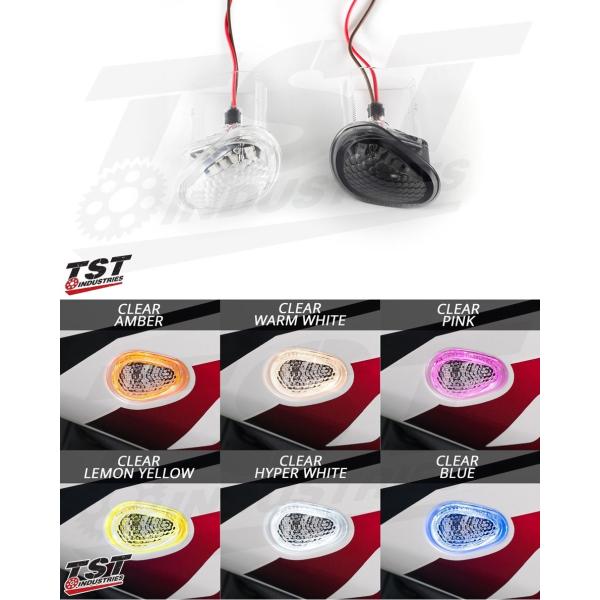 TST �e�B�[�G�X�e�B�[ LED�t�����g�E�C���J�[ HALO-GTR GLOW COLOR�FWarm White / LENS COLOR�FClear YZF-R6 08-16 YAMAHA ���}�n �E�C���J�[ ���Η� �d���n