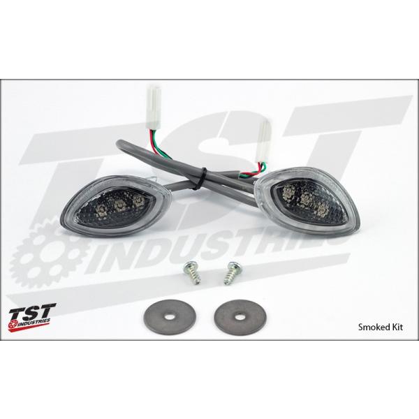TST �e�B�[�G�X�e�B�[ HALO-1 LED�E�C���J�[ GLOW COLOR�FHyper White / LENS COLOR�FSmoked CBR600RR ABS HONDA �z���_ �E�C���J�[ ���Η� �d���n