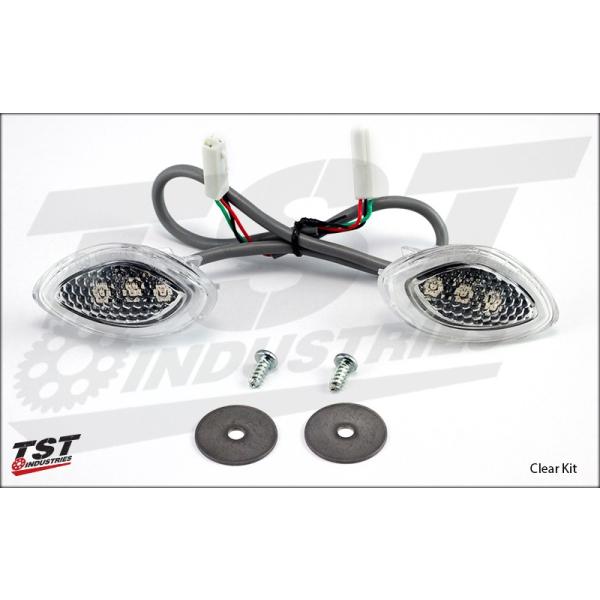 TST �e�B�[�G�X�e�B�[ HALO-1 LED�E�C���J�[ GLOW COLOR�FRed / LENS COLOR�FClear CBR600RR 13-18 ABS HONDA �z���_ �E�C���J�[ ���Η� �d���n