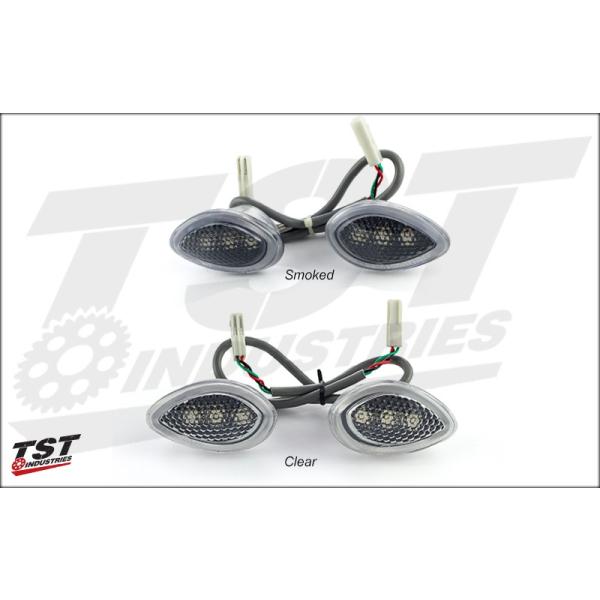 TST �e�B�[�G�X�e�B�[ HALO-1 LED�E�C���J�[ GLOW COLOR�FHyper White / LENS COLOR�FClear CBR600RR HONDA �z���_ �E�C���J�[ ���Η� �d���n