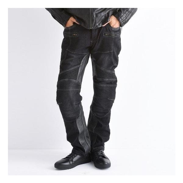 【メンテ済L】DEGNER デグナー CLASSIC BRAND デニムパンツ DEGNER デグナー 本革デニムガード付きデニムパンツ サイズ：2XL