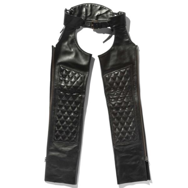 KADOYA K'S LEATHERレザー チャップス 黒 カドヤ（KADOYA） CHAPS-EVO 2 チャップス 【K'S LEATHER】 サイズ：19