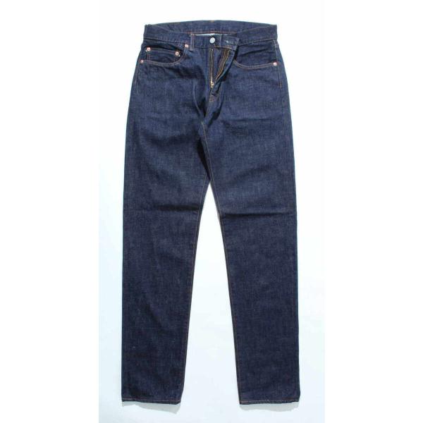 児島ジーンズ 15oz セルビッチデニム スリムストレート ワンウォッシュ