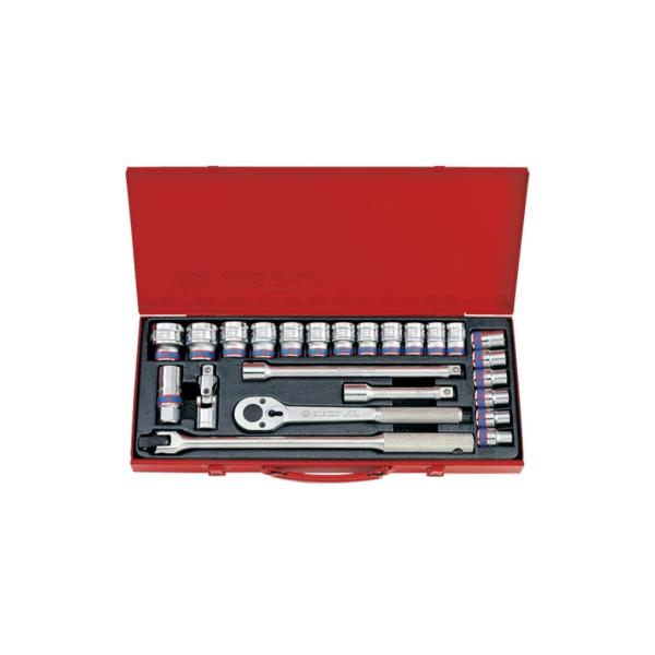 King tony �L���O�g�j�[ 24-Piece 1�^2�h DR. 6-Point Socket Set (Metal Box) �Z�b�g�H��