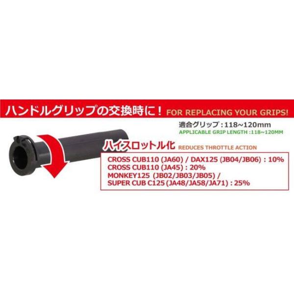 KITACO �L�^�R �X�[�p�[�X���b�g���p�C�v �N���X�J�u110 �����L�[125 �_�b�N�X125 �X�[�p�[�J�uC125 HONDA �z���_ �X���b�g���z���_�[ �n���h�� ���i�摜1
