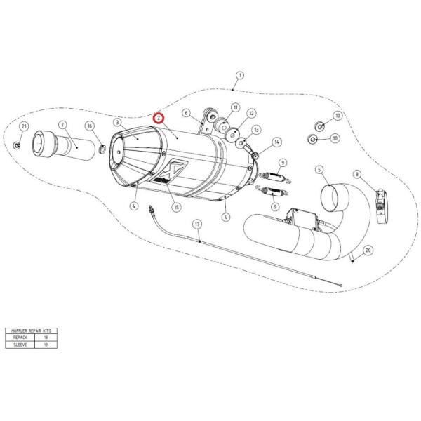 AKRAPOVIC AN|rb` yyAp[czM-HT00906C muffler ca CBR1000RR HONDA z_ CEėpTCT[ }t[