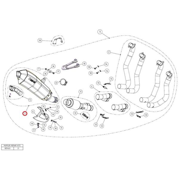 AKRAPOVIC AN|rb` yyAp[czM-HX200205C muffler NINJA H2 H2R KAWASAKI JTL CEėpTCT[ }t[