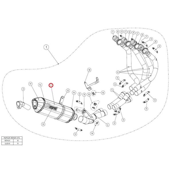 AKRAPOVIC AN|rb` yyAp[czM-Z02805C muffler NINJA1000 Z1000 Z1000SX KAWASAKI JTL CEėpTCT[ }t[