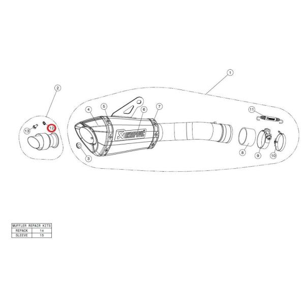 AKRAPOVIC AN|rb` yyAp[czP-DR24 washer SS CBR1000RR Z900 Z900(A2) FZ-10 MT-10 HONDA z_ KAWASAKI JTL YAMAHA }n }t[
