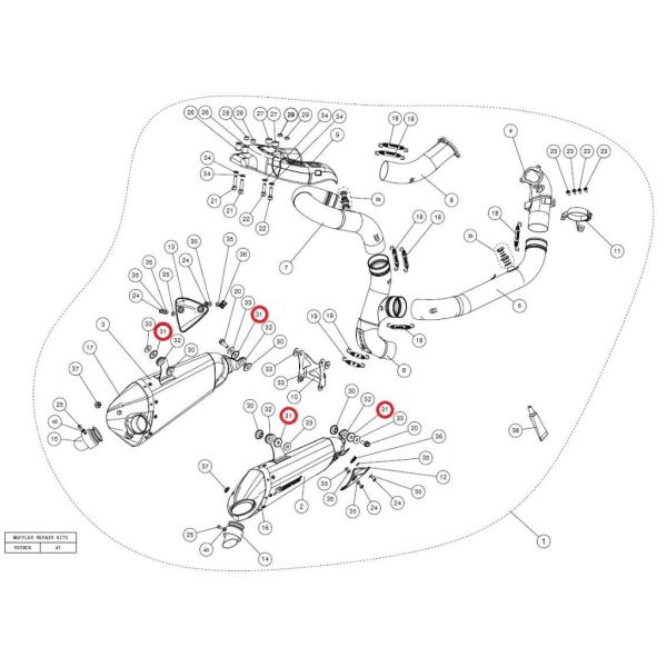 AKRAPOVIC AN|rb` yyAp[czP-DR37 spacer bushe al 1199PANIGALE R S 899PANIGALE DUCATI hDJeB ̑}t[IvVECi