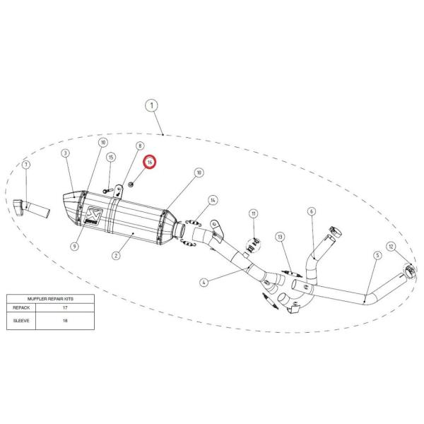 AKRAPOVIC �A�N���|�r�b�` �y���y�A�p�[�c�zP-DR6 pusa dis. al d8�C5/32×8 elox V-STROM650 SUZUKI �X�Y�L ���̑��}�t���[�I�v�V�����E��C���i �}�t���[