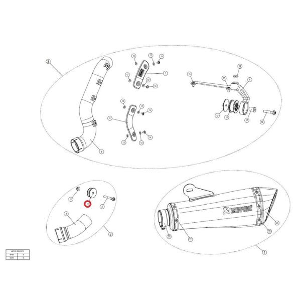 AKRAPOVIC AN|rb` yyAp[czP-DR83 distance ring al R NINET PURE RACER SCRAMBLER URBAN G S RNINE T BMW }t[