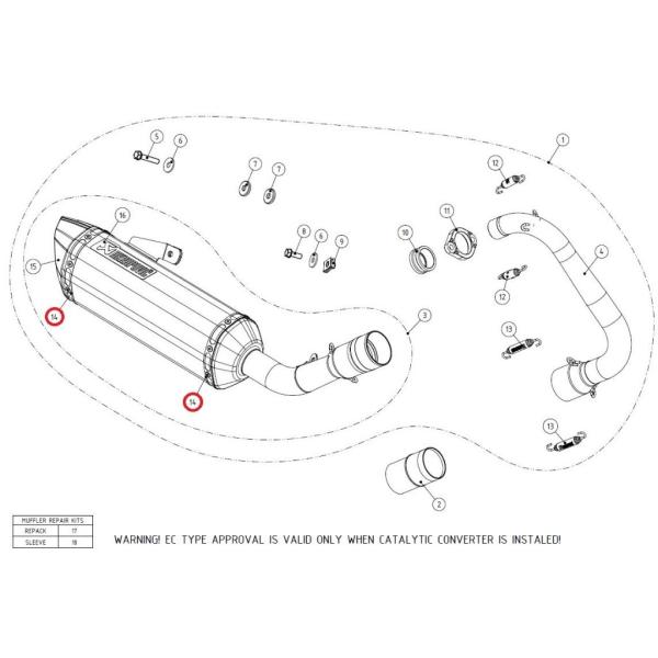AKRAPOVIC AN|rb` yyAp[czP-TT27 belt ER-6F ER-6N NINJA650 Z750 MT-125 YZF-R125 KAWASAKI JTL YAMAHA }n }t[