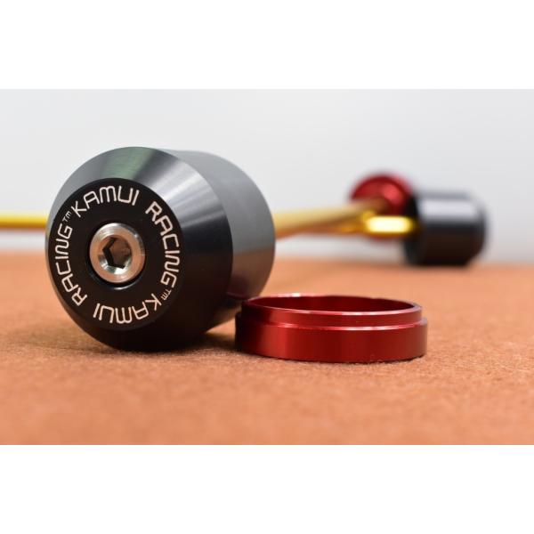 KAMUI �J���C Front-Rear Axle Protector �J���[�FRed Z650 KAWASAKI �J���T�L �A�N�X���X���C�_�[ �t���[��