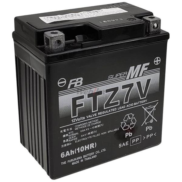 古河電池 古河バッテリー フルカワバッテリー FTZ7V 制御弁式 (VRLA