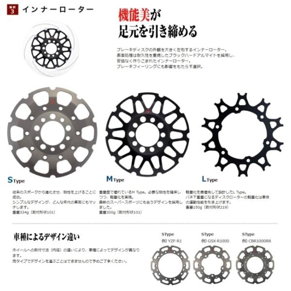 SUNSTAR �T���X�^�[ �v���~�A�����[�V���O �g�z�[�����X���b�g�^�C�v�h �t�����g�f�B�X�N���[�^�[ Z900 Z900RS CAFE KAWASAKI �J���T�L �u���[�L ���i�摜3