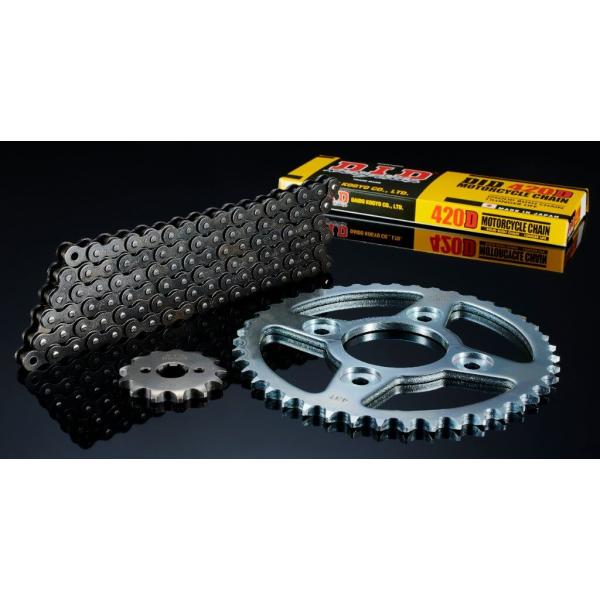 D.I.D DID ダイドー チェーン＆スプロケット前後セット スーパーカブ