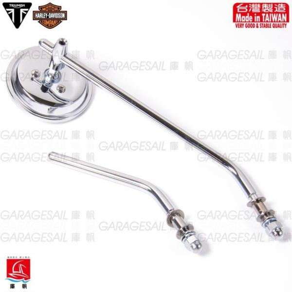 GarageSaiL K[WZC HARLEY-DAVIDSON ^Triumph 3hcircle Mirror (Long) J[FBlack n[[_rbh\ TRIUMPH gCAt ~[ nh